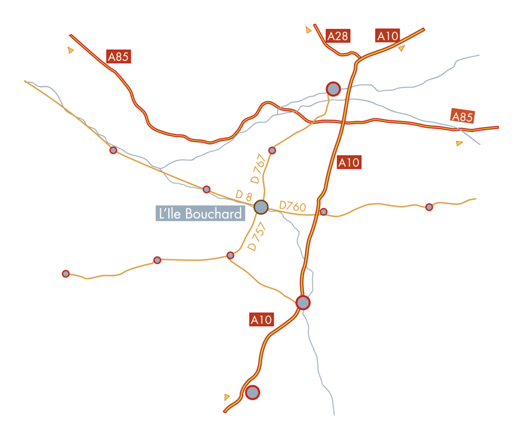 Contact : plan d'accès de la serrureie-métallerie Szymanski à L'île-Bouchard en Indre-et-Loire